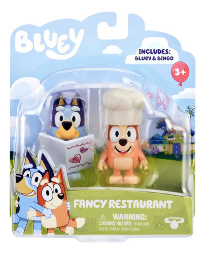 Bluey & Bingo Fancy Restaurant Set De Figuras  - Moose Uk