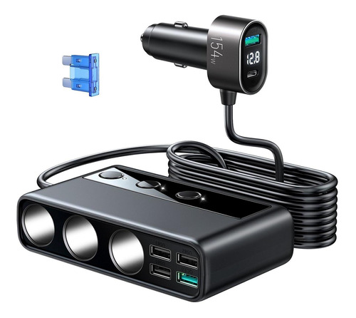 Adaptador De Cargador De Coche Usb De Carga Rápida 12v/24v U