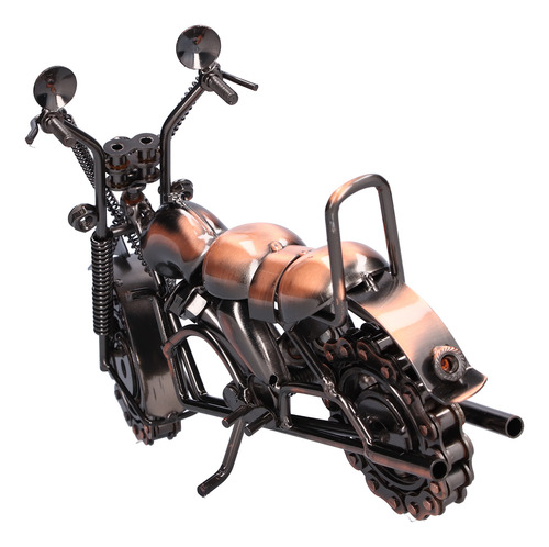 Modelo De Motocicleta Retro Toys, Tamaño Grande, Bronce, Clá
