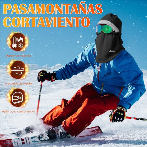 Pasamontañas Invierno, Gorro Cálido A Prueba Viento Invierno