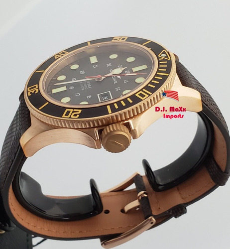 Relógio Glycine Combat Sub Automátic 48mm Bronze Novo