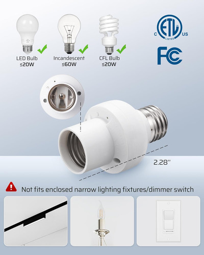 Enchufe De Lámpara De Luz De Control Remoto Adaptador ...