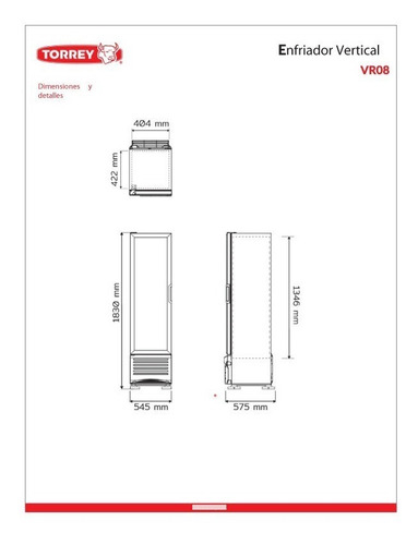 Refrigerador Vertical Torrey Vr 08 + Regalo
