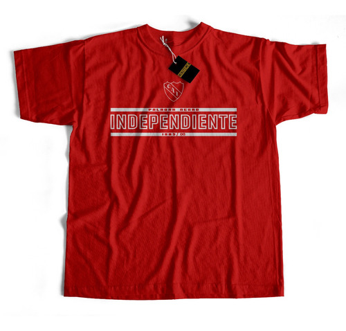 Remera Independiente Paladar Negro Rojo Con Blanco