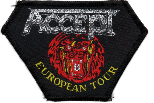 Patch Microbordado - Accept - European Tour  P25 - Importado