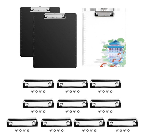 10x Clips Para Portapapeles Clips De Tablero De Archivos De