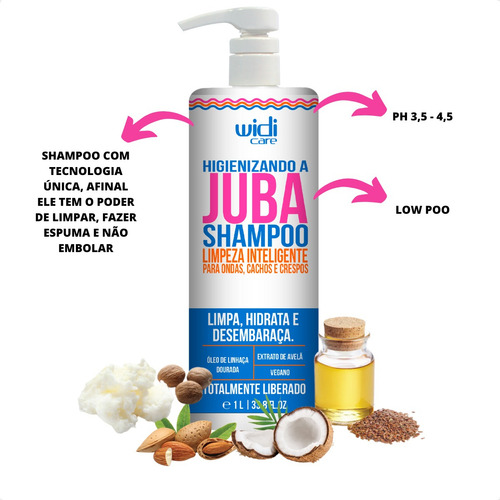 Encaracolando A Juba + Shampoo + Másc Juba Widi Care