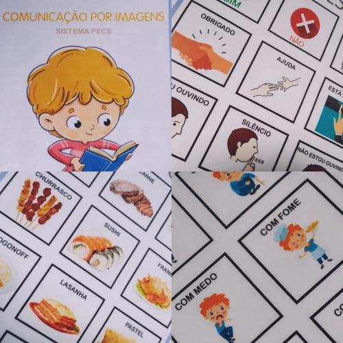 Kit Com 10 - Pranchas Comunicação Alternativa Pecs 200 Imgs