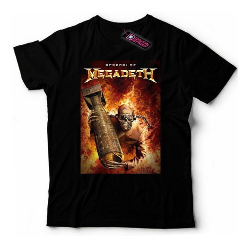 Remera Megadeth Arsenal 1 Digital Stamp Dtg Premium