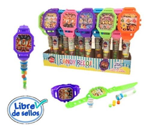 Pack 20 Reloj Con Dulces Sorpresa Cumpleaños