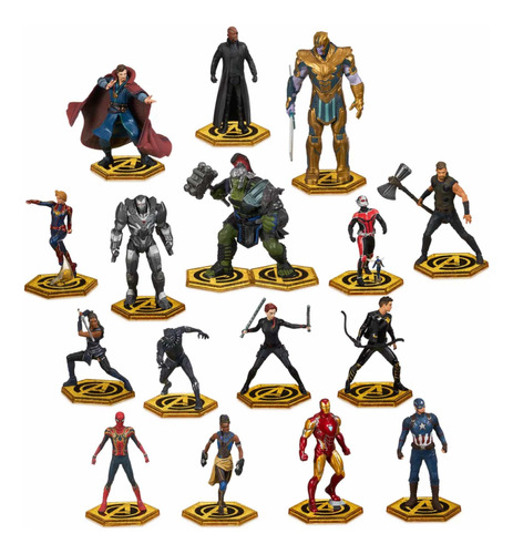 Mega Play Set Figuras Marvel Avengers 16 Pzas Disney Store