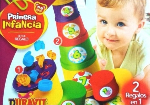 Juego De Encastre Duravit 672 Balde + Torre Apilable 2 En 1