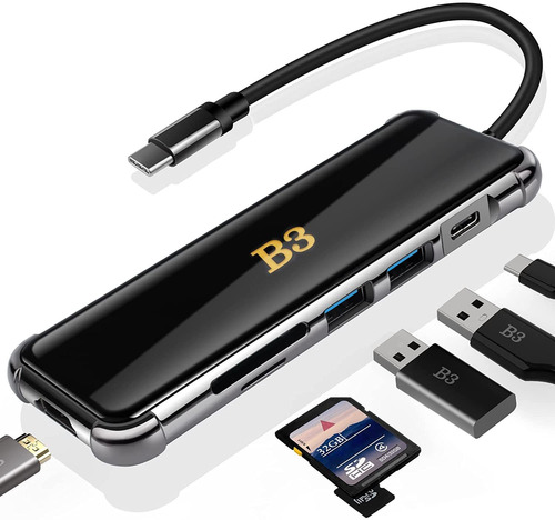 Adaptador Hdmi Usbhub Parapro Air Xps Y Otros Dispositi...