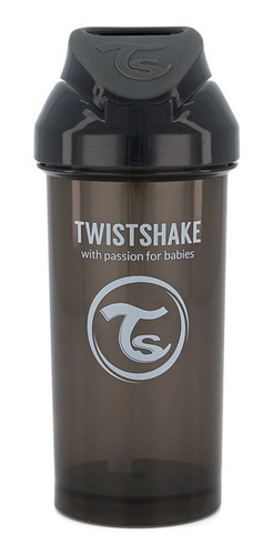 Twistshake Vaso Con Bombilla 360ml 12+m Straw Cup - Negro