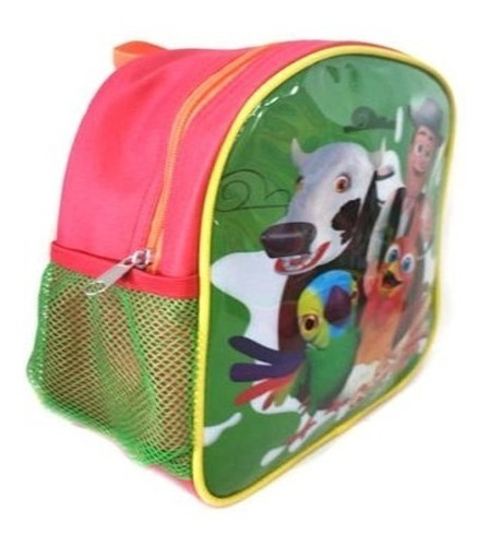 Mochila Infantil Granja De Zenon Pepe Bartolito Bolsillo Red