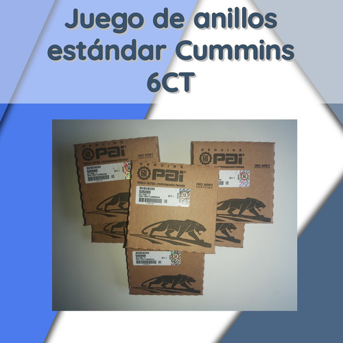 Juego De Anillos Estándar Cummins 6ct