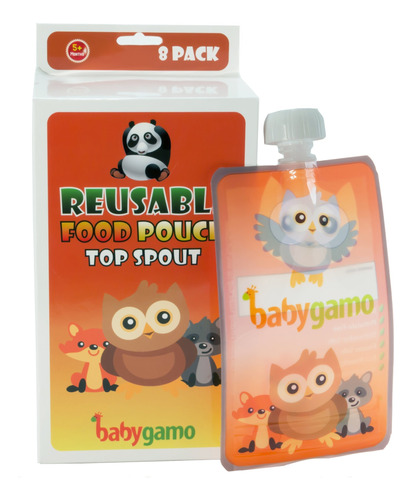 Baby Gamo Bolsa Reutilizable Para Alimentos De 6 Onzas (paqu