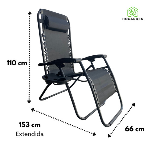 3 Sillas Camastro Gravedad Plegables Reclinable Jardín Playa