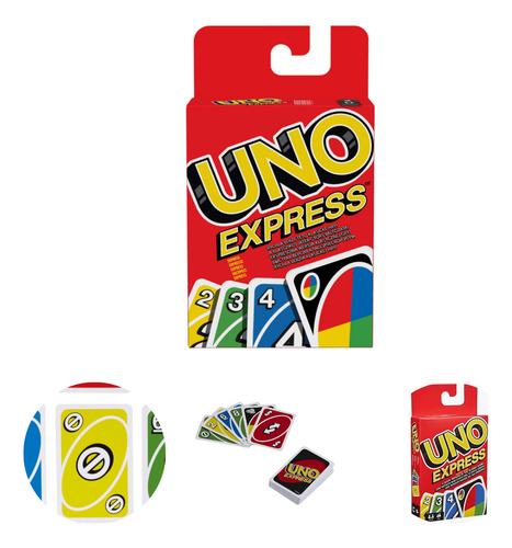 Kit 3 Jogos Baralho Dominó Uno Express