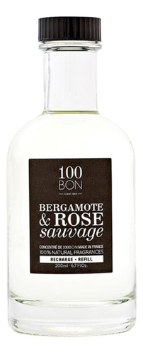 Perfume 100bon Bergamote Et Rose Sauvage Edp 200ml