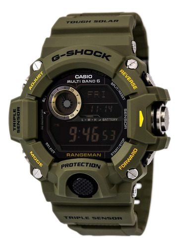 Reloj De Pulsera Con Sensor Doble Casio Rangeman Gwas Mb6