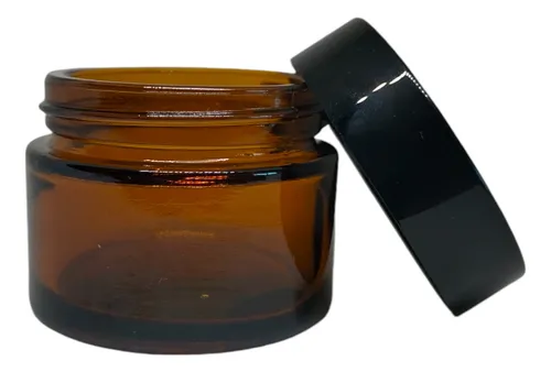 Envase De Vidrio Grande Para Crema De Lujo X 3 Und