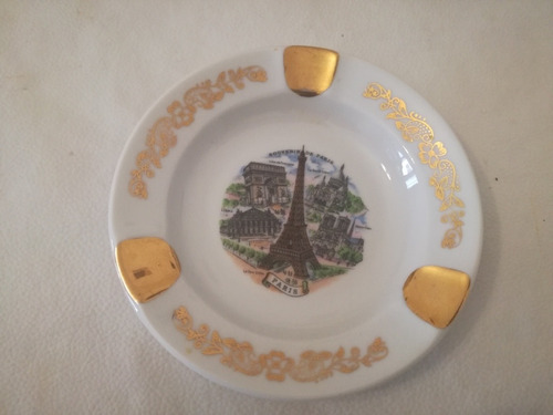 Cenicero Porcelana Limoges Francia Eiffel