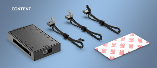 Pwm Hub Para Coolers 10 Puertos Id-cooling Fh-10 Pwm Sata