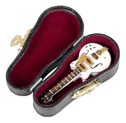 Guitarra Eléctrica Miniatura Réplica Blanco 1.5 X 3 F...