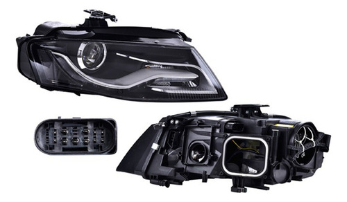 Faro Audi A4 09-12 Elec C/m P/f Xen C/leds S/f Depo Der Derecho/pasajero