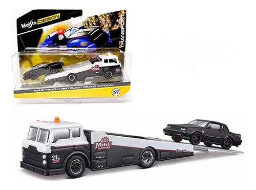 Maisto 1-64 1967 Buick Grand National + Camion Plataforma 