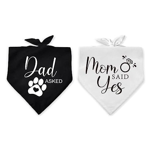 2 Pack - Dad Asked And Mom Said Yes Dog Scarf Bandana W...