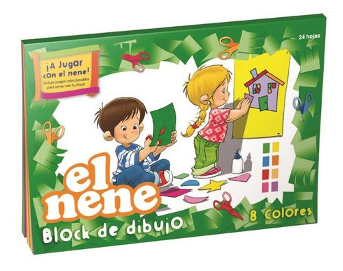 Block De Dibujo El Nene Nº 5 Color 24 Hojas (x3 Unidades)