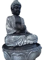 Comprar Artesanía Buda Flor De Loto - Salud Y Belleza Hormigón 43x29