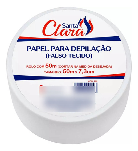 Papel Para Depilação Falso Tecido - 50m - Santa Clara