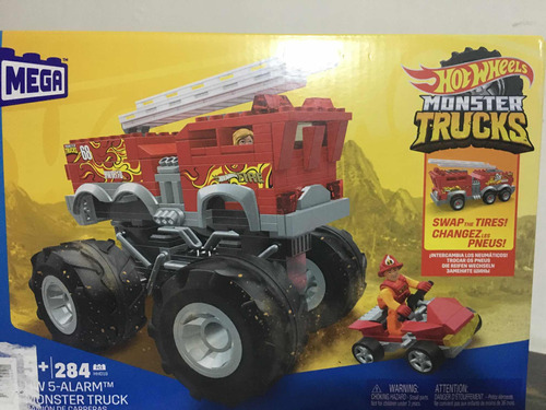 Carritos Hotwheels Monster Trucks 284pza Mega De Mattel Mega