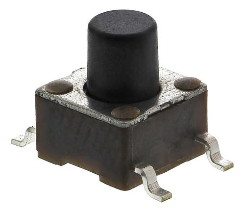 20 Pulsadores Tact Switch 4 Pines 6x6x7 Mm Smd Momentaneo