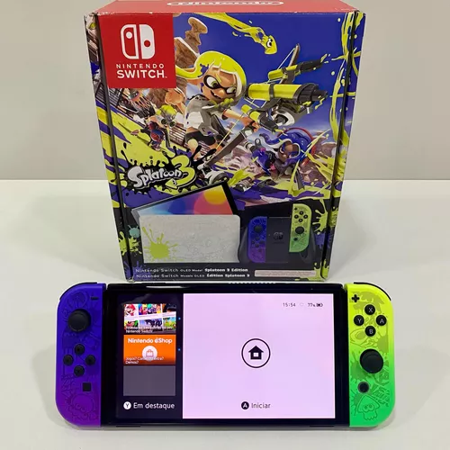 Nintendo Switch OLED 64GB The Legend of Zelda: Tears of the Kingdom Edition  cor verde e dourado e preto