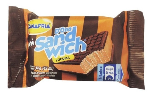 Donofrio Helados Sandwich-ito X 49 Ml. Lucuma