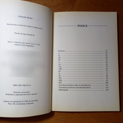 Onirokitsch Walter Benjamin Y El Surrealismo - R. Ibarlucía (Usado)