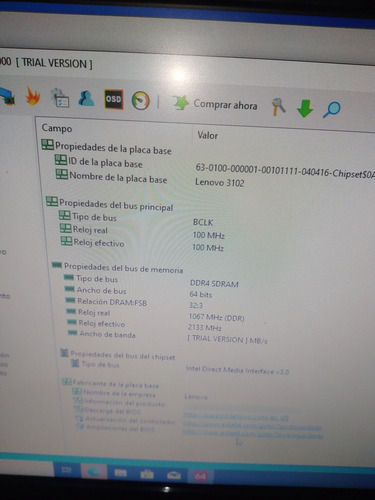 Computador Lenovo I3- 7100 / 1 Tb /4 Gb Ddr4 / Win 10 (Usado)