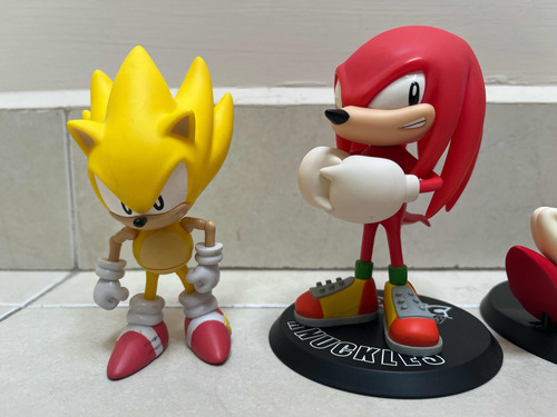 Sonic The Hedgehog First4figures Knuckles Tails Super Sonic (Usado)