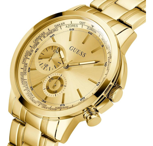 Reloj Guess De 44 Mm Para Hombre - Correa En Tono Dorado Esf