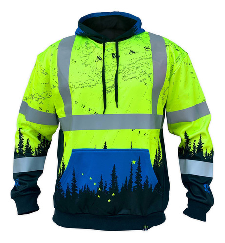 Chaleco Reflectante Safety Shirtz Ss360 Alaska Sudadera Con