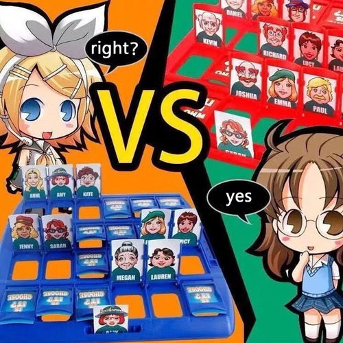 Juego De Mesa Adivina Quién? Juego Plastico De Tablero Juego