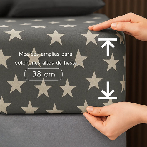 Juego De Sábanas Polar Térmica Duvló Ideal Para El Frio Gris Oscuro Matrimonial
