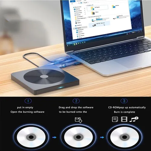 Compatible Externo Con Un Quemador Portátil Portable Player