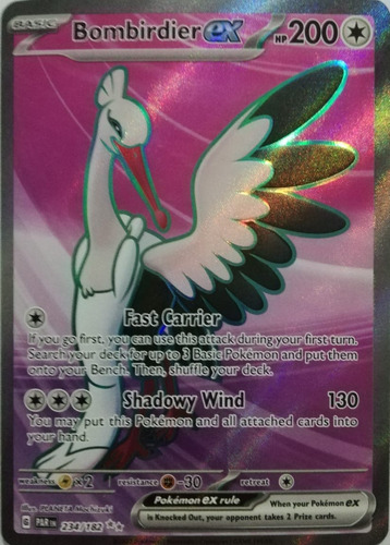 Pokémon Tcg Bombirdier Ex 234/182 Full Art 