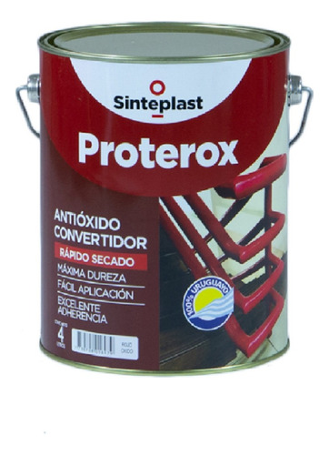 Convertidor Antióxido Proterox  Rojo X 4 Lt Prestigio