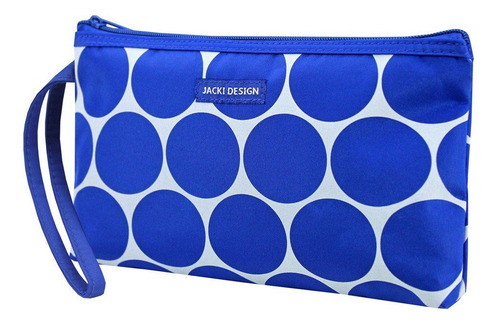 Necessaire Com Alça Tamanho Grande Dots Jacki Design Cor Salmão Desenho Do Tecido Geométrico